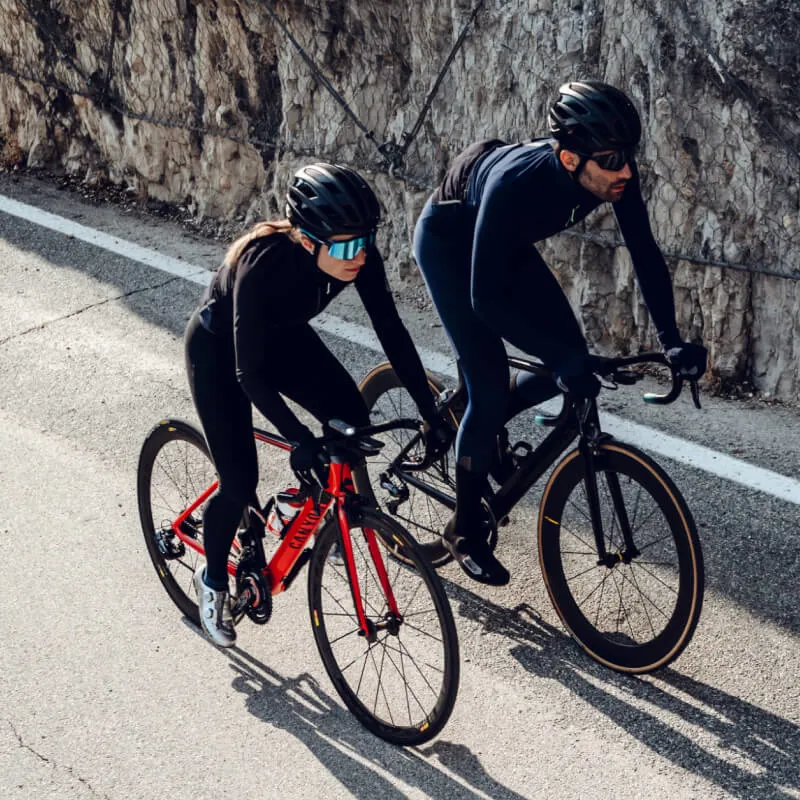 Q36.5 Womens Gregarius Hybrid LIGHT Bib Tights : Black-2